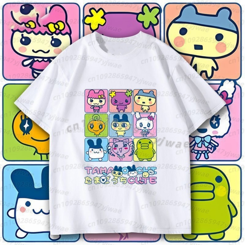 Summer Clothing Styles - 2026 Summer men t-shirt Japan Tamagotchi
