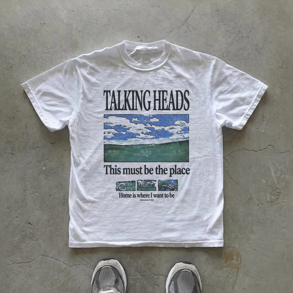 Summer Clothing Places - Talking Heads Graphic T-Shirt This Must