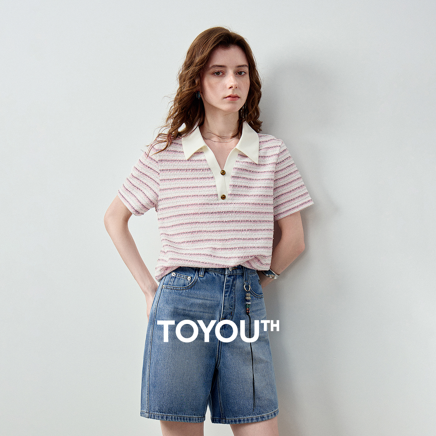 Summer Clothing Old Money - TOYOUTH Women Preppy Polo T-Shirt Summer