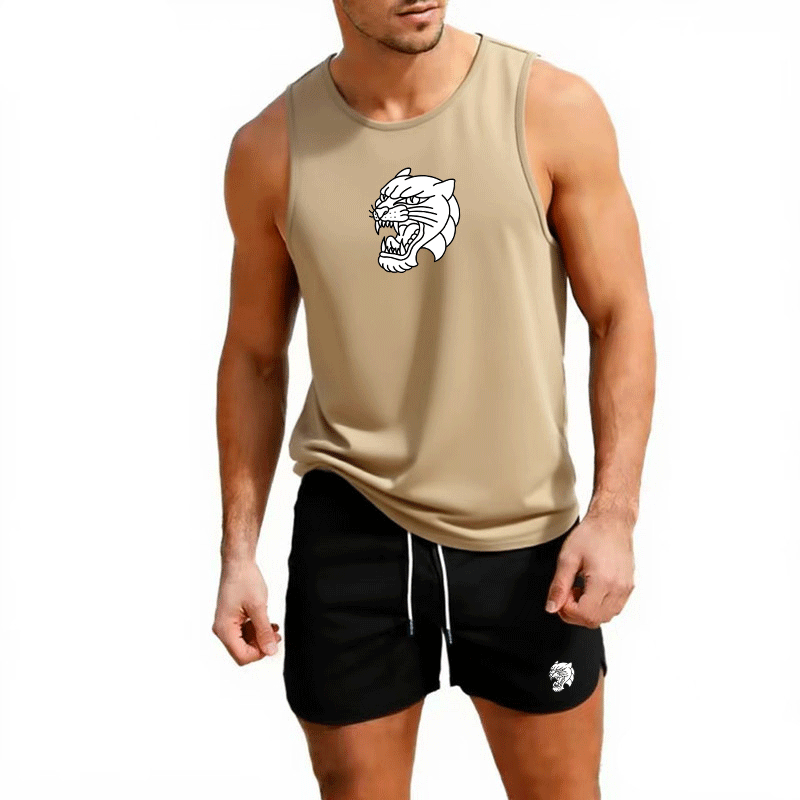 Summer Knit Clothing - Running Vest Men's Summer Gym Clothing