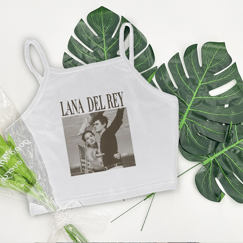 Summer Clothing Zara - LANA DEL REY Gothic Print Halter