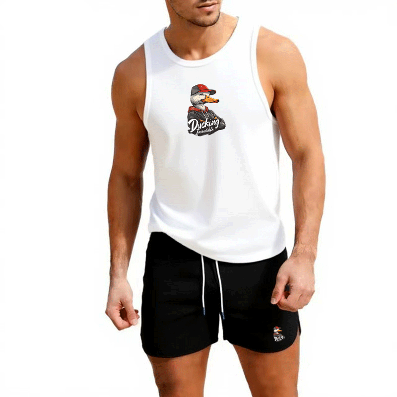 Summer Clothes - Fitness loose men tank top sleeveless