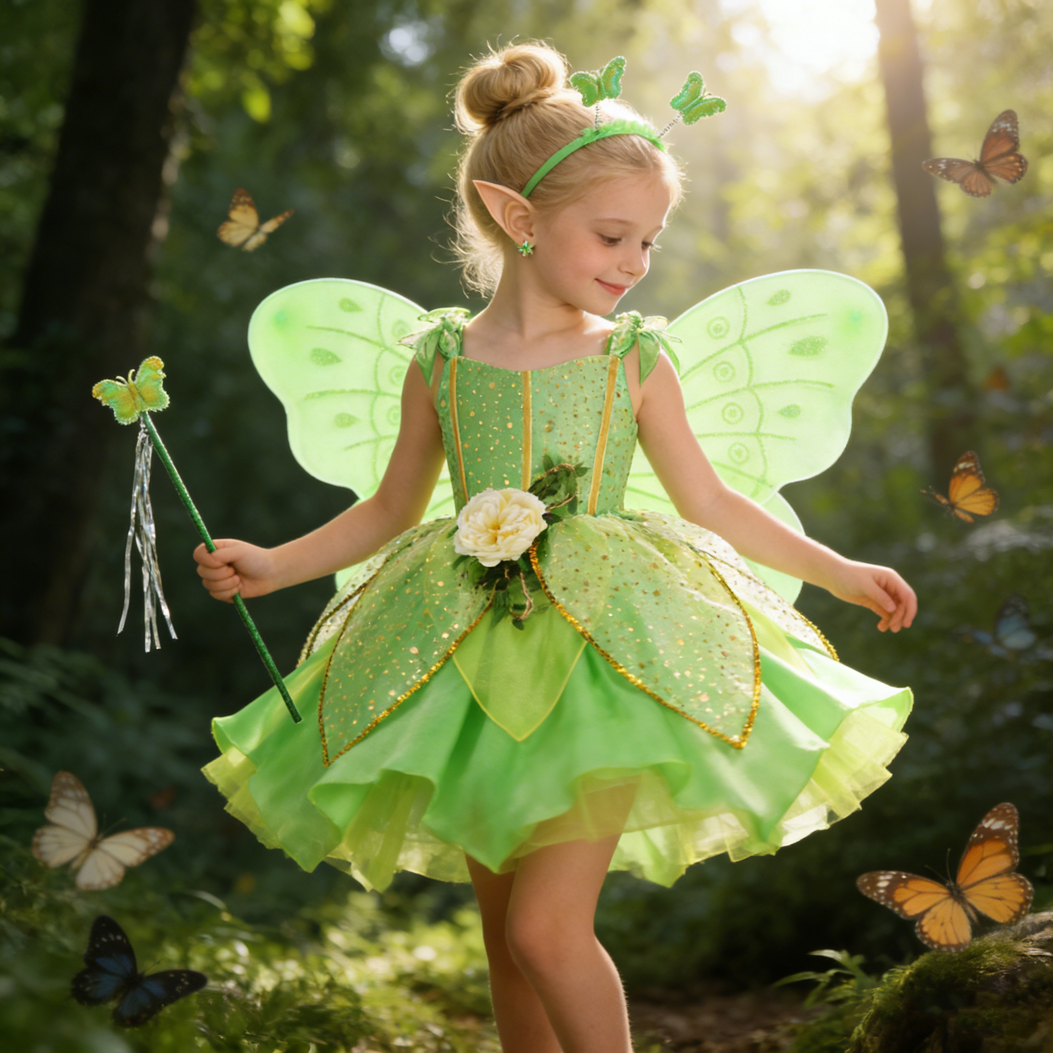 Summer Clothing Kids - Summer Girls Tinkerbell Fairy Dresses Up