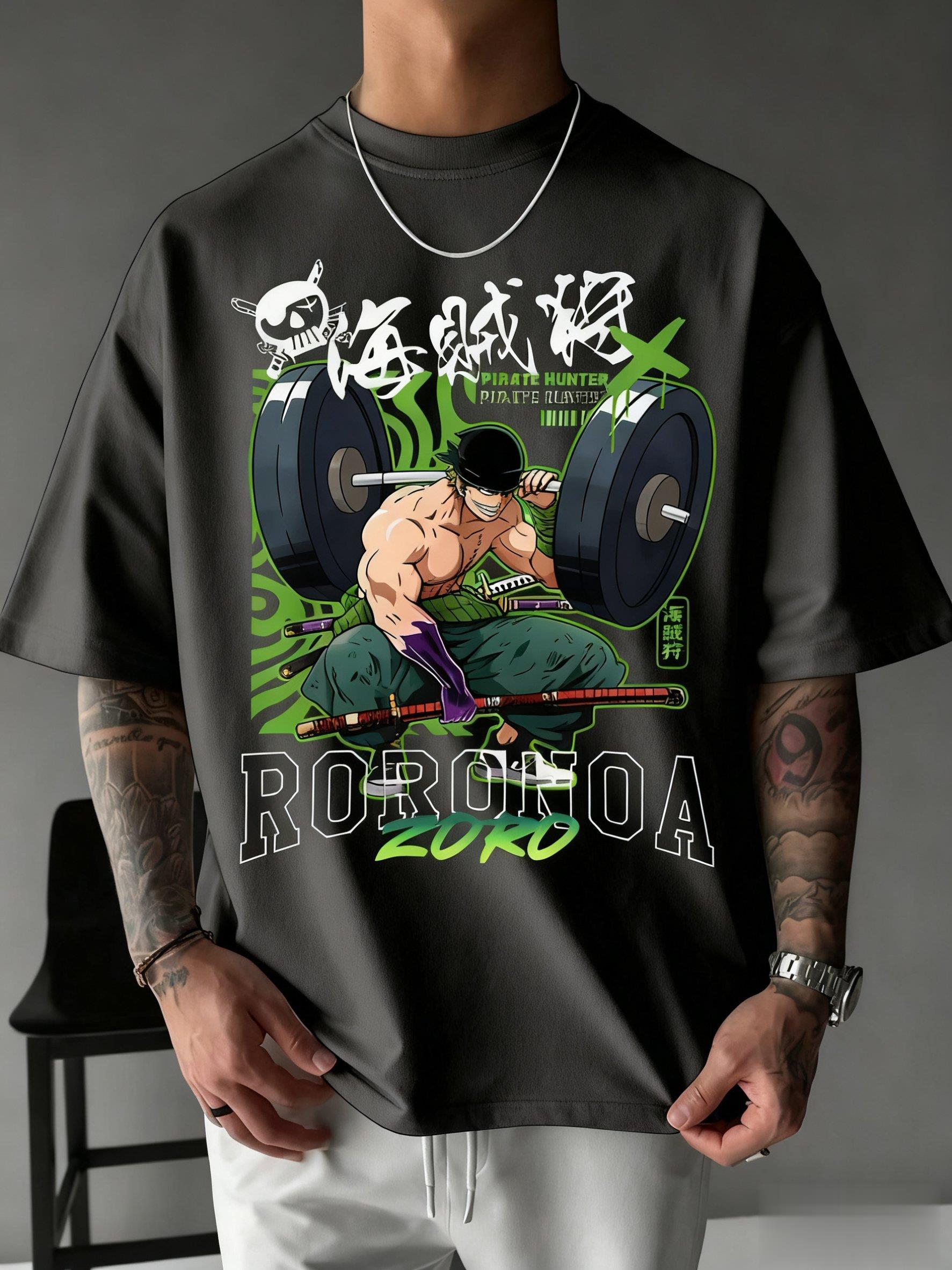 Japan Summer Clothing Women - One Piece Zoro Anime Print T