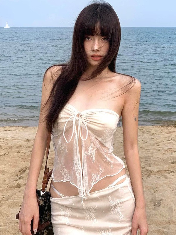 Summer Clothing Styles - Summer Women's Clothing Sexy Lace Strapless