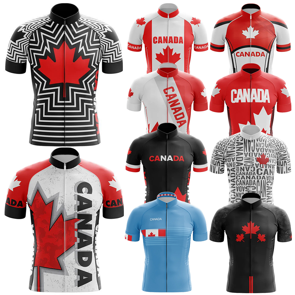 Summer Clothing Canada - Canada Cycling Jersey for Men, Breathable