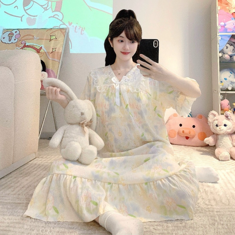 Summer Clothing Styles - Plus Size Women's Cloud Cotton Nightgown