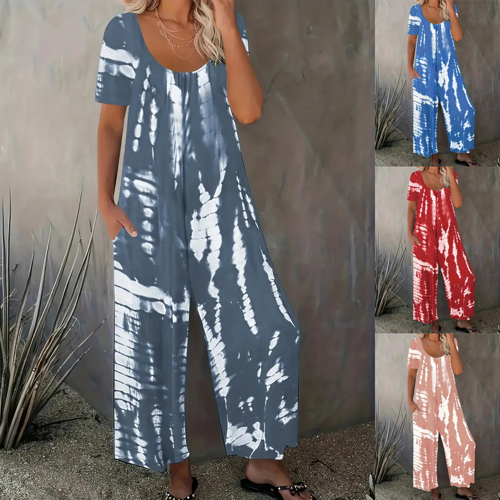 Summer Clothing Plus Size Women - Plus Size Stripe Printed Round Neck