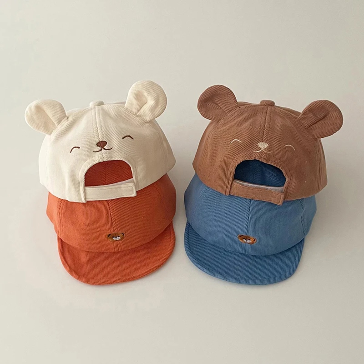 Summer Clothing Kids - Kawaii Cartoon Bear Ears Solid Cotton