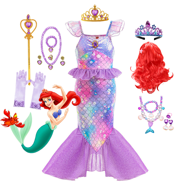 Summer Clothing Kids - Disney New Ariel Princess Little Mermaid
