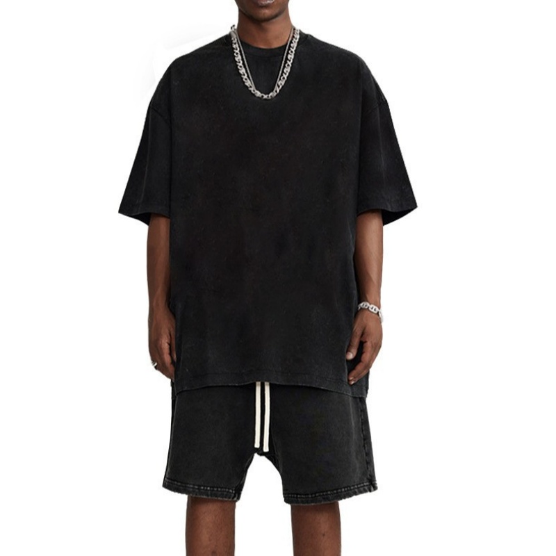 Summer Clothing Old Money - American Style Retro Heavyweight Solid Color