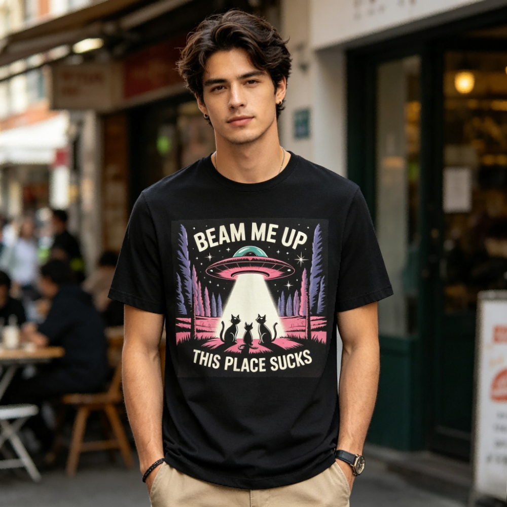 Beam Me Up This Place Sucks Ca - Summer Clothing Places บทวิจารณ์และราคา