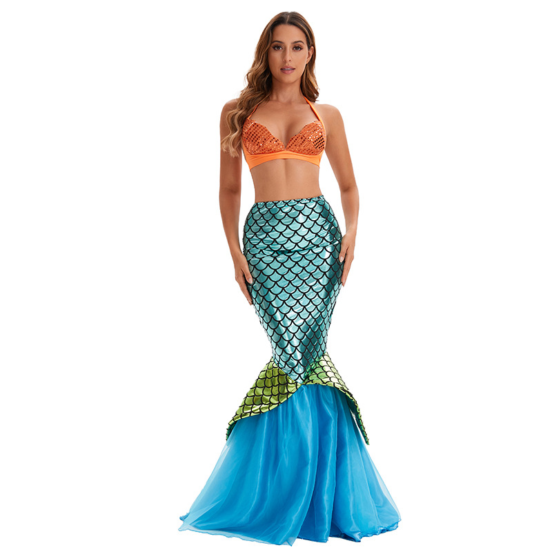 Adult Mermaid Princess Sequine - Summer Clothing Brands บทวิจารณ์และราคา
