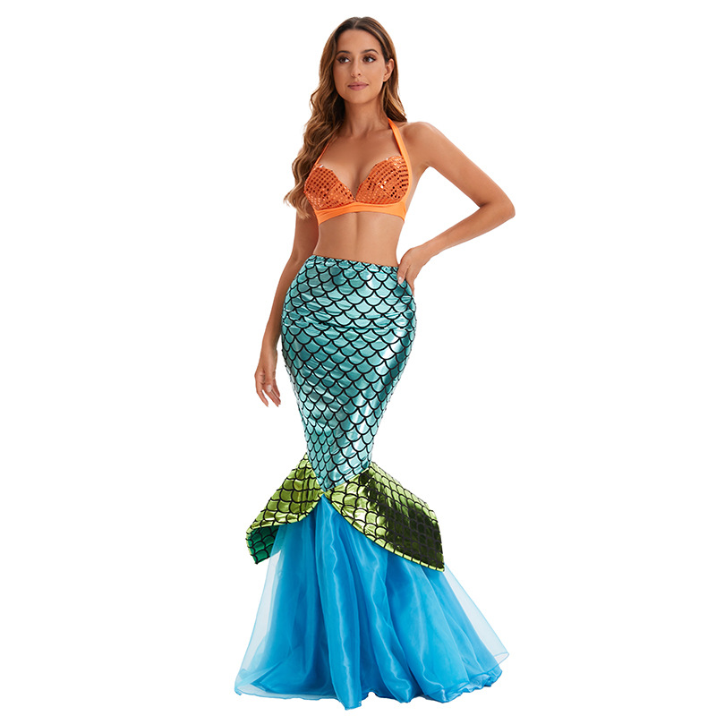 Adult Mermaid Princess Sequine - Summer Clothing Brands บทวิจารณ์และราคา