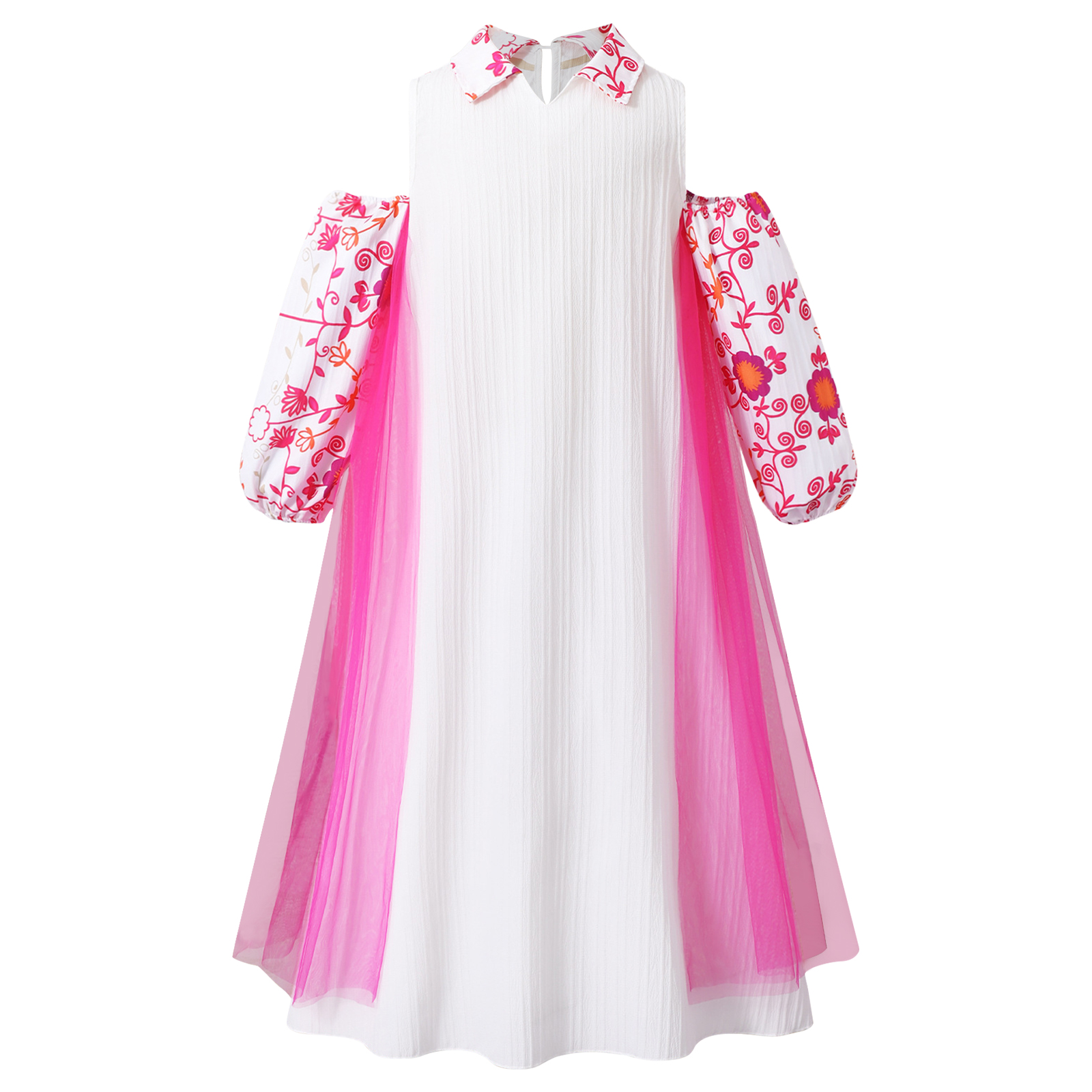 Girl Long Sleeve Mesh Patchwor - Summer Clothing For Girls บทวิจารณ์และราคา