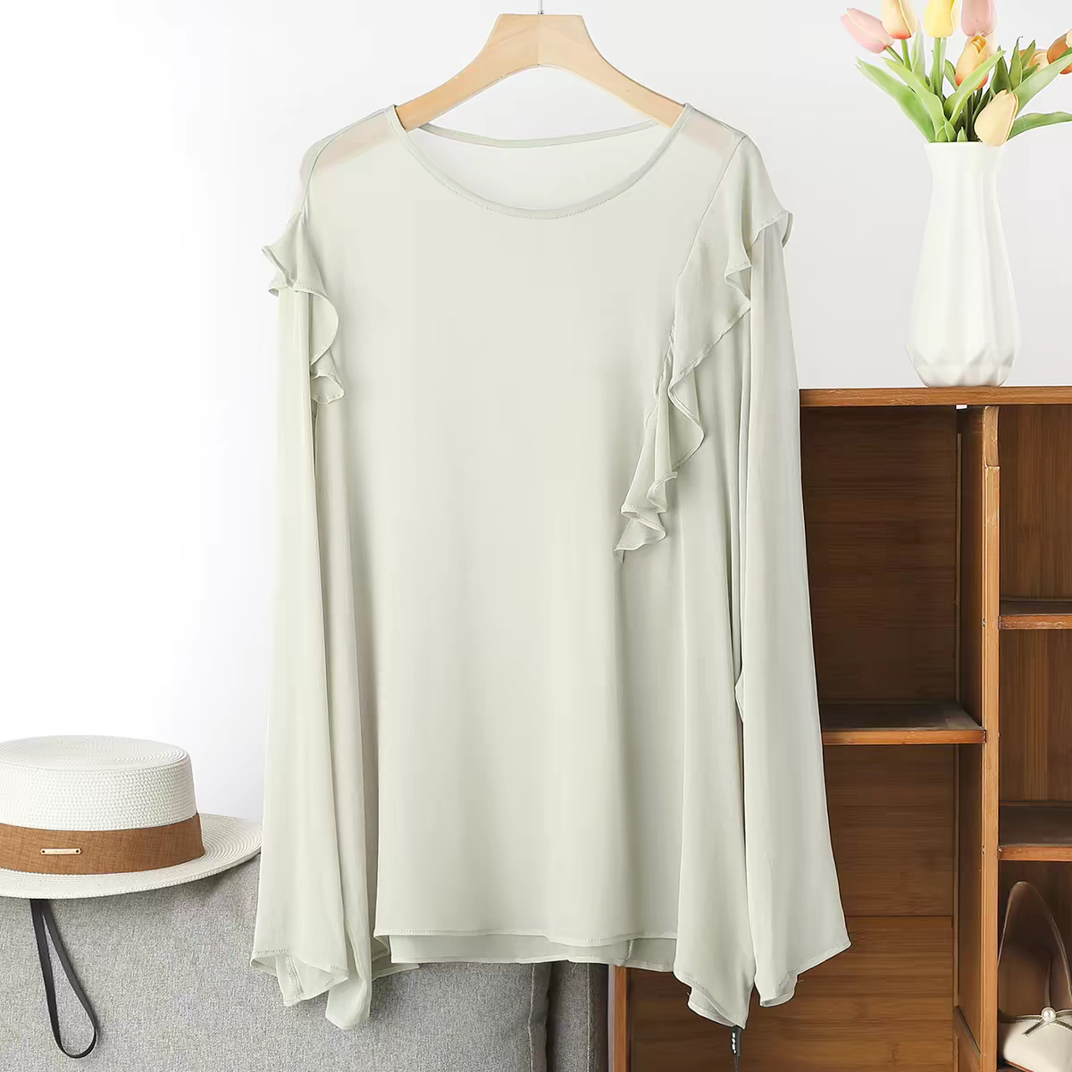 French Elegant Long Sleeve Ruf - Summer Clothing Plus Size Women บทวิจารณ์และราคา