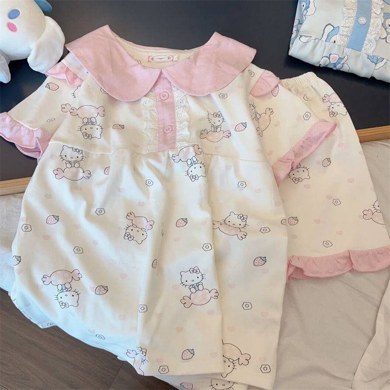 Pajamas for Women Hello Kitty  - Summer Clothes บทวิจารณ์และราคา