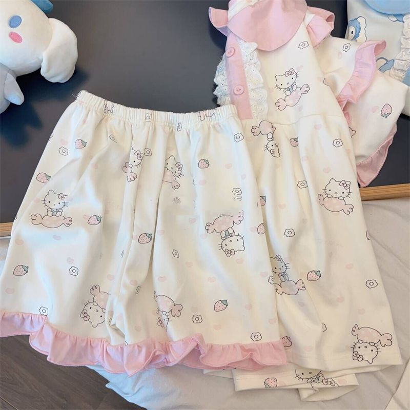 Pajamas for Women Hello Kitty  - Summer Clothes บทวิจารณ์และราคา