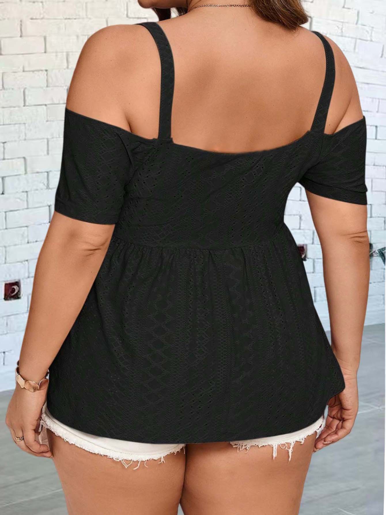 Elegant off-shoulder vest suit - Summer Clothing Plus Size Women บทวิจารณ์และราคา