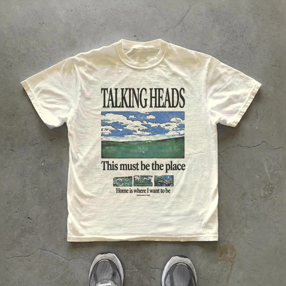 Talking Heads Graphic T-Shirt  - Summer Clothing Places บทวิจารณ์และราคา