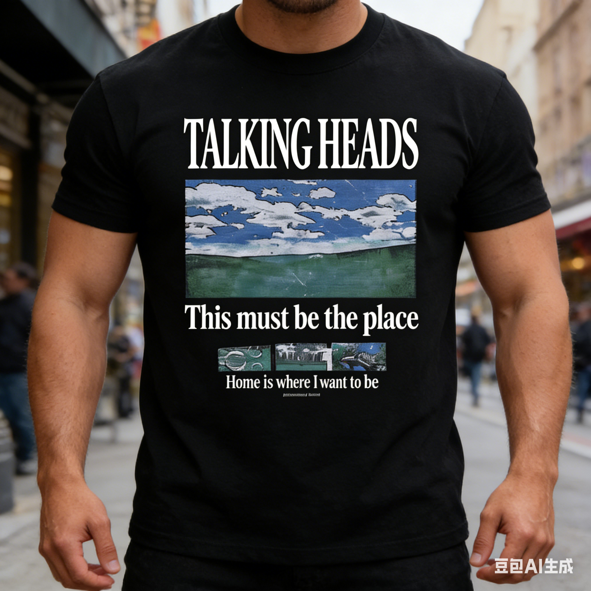 Talking Heads Graphic T-Shirt  - Summer Clothing Places บทวิจารณ์และราคา