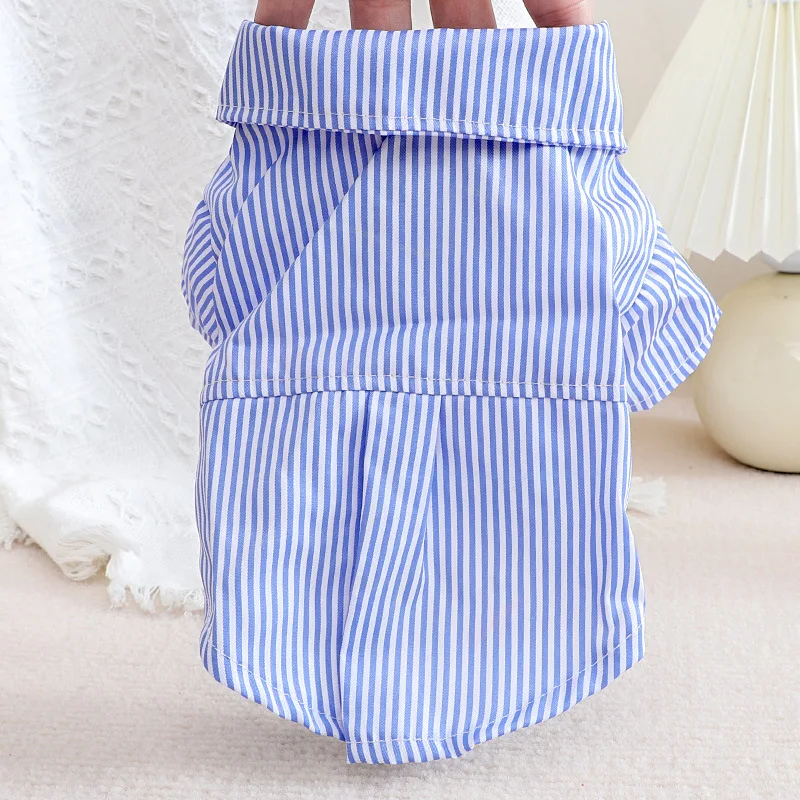 Pet Dog Clothes Bowknot Stripe - Summer Clothing Wholesale บทวิจารณ์และราคา