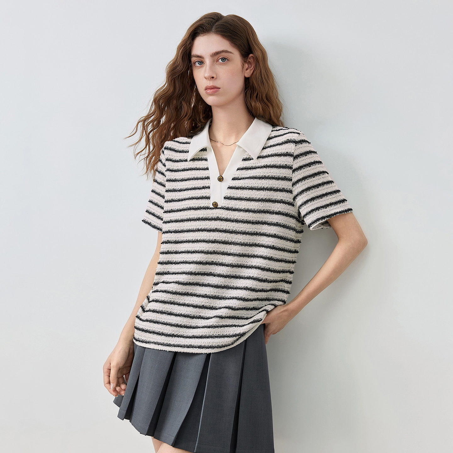 TOYOUTH Women Preppy Polo T-Sh - Summer Clothing Old Money บทวิจารณ์และราคา