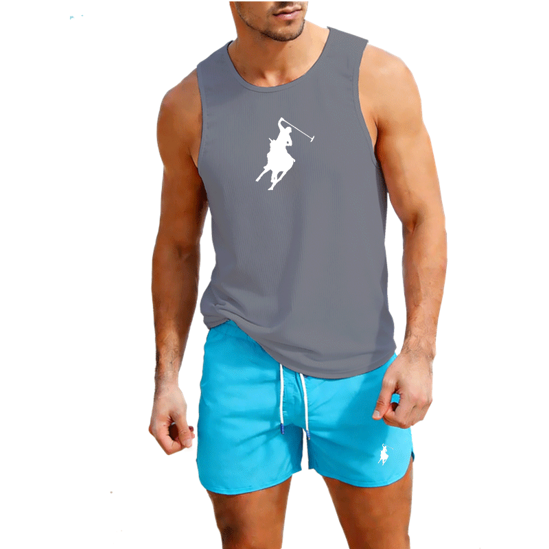 European Men Summer Vest and S - Summer Knit Clothing บทวิจารณ์และราคา