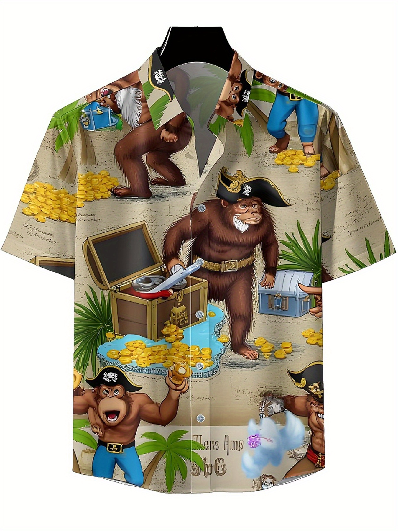 Men's Plus Size Hawaiian Shirt - Beach Shirt Hawaiian บทวิจารณ์และราคา