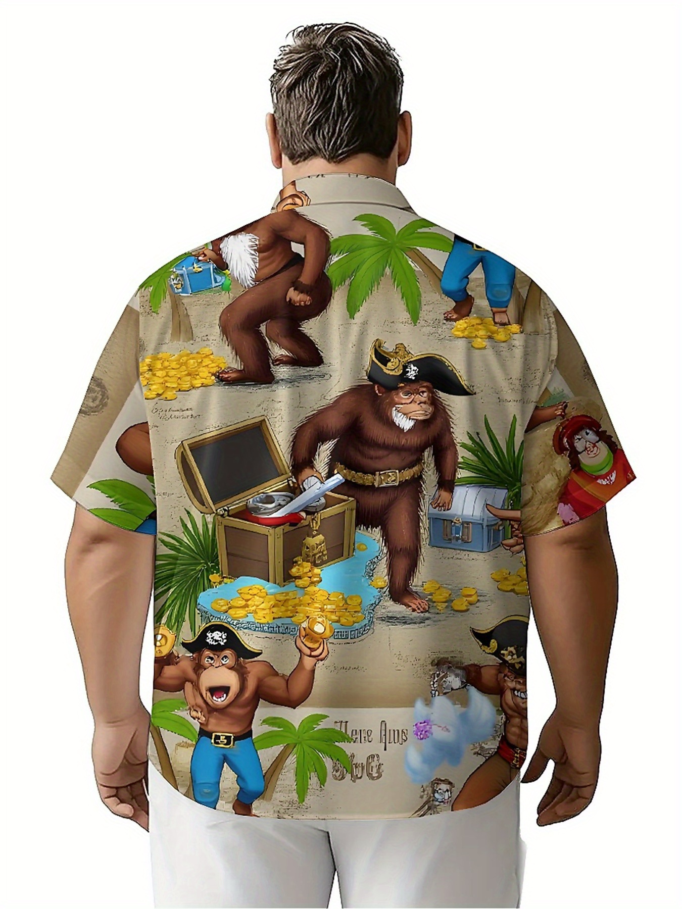 Men's Plus Size Hawaiian Shirt - Beach Shirt Hawaiian บทวิจารณ์และราคา
