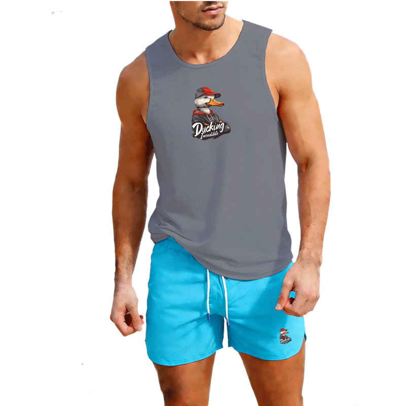 Fitness loose men tank top  sl - Summer Clothes บทวิจารณ์และราคา