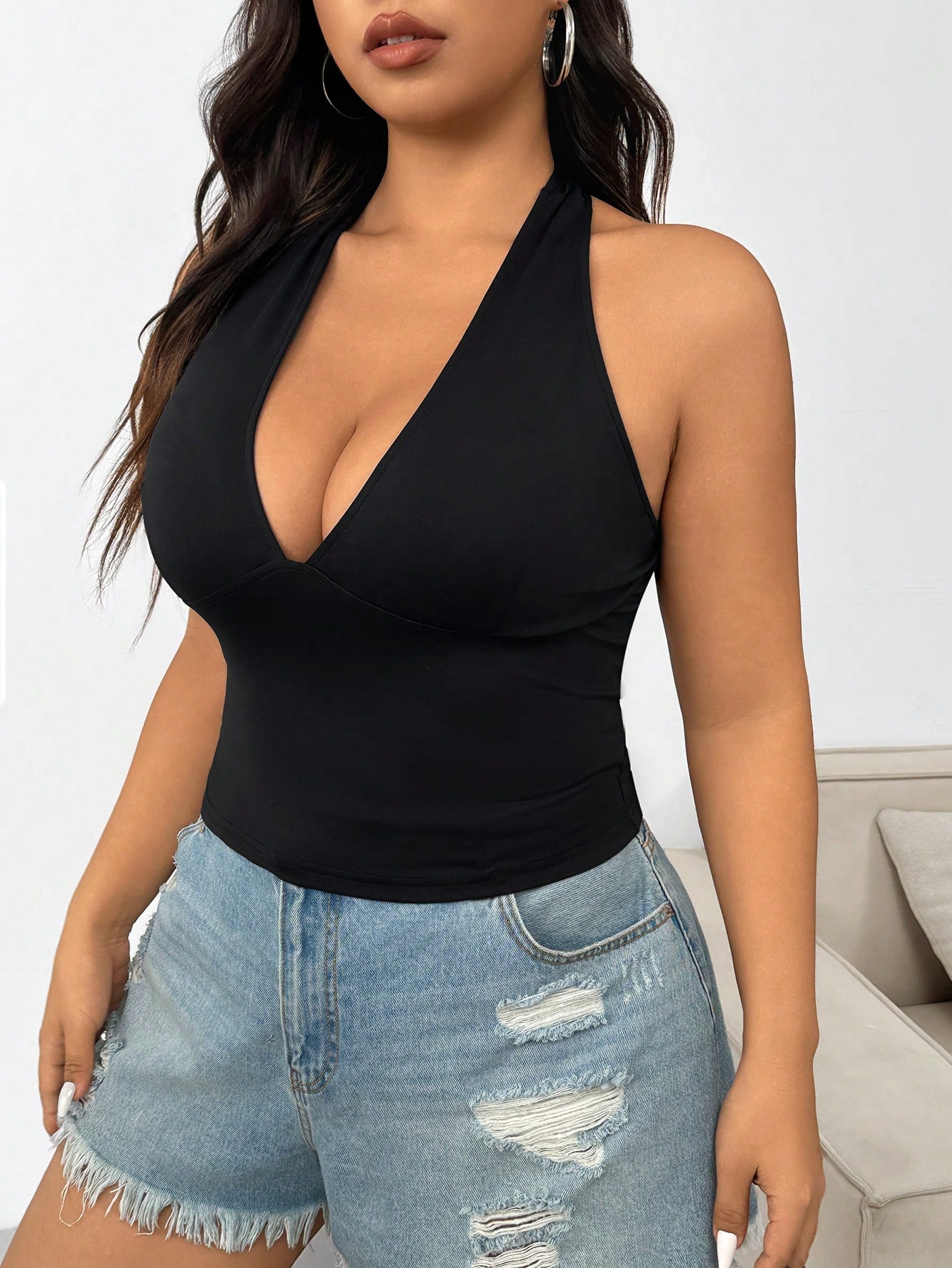 New fashion solid color plus s - Summer Clothing Plus Size Women บทวิจารณ์และราคา