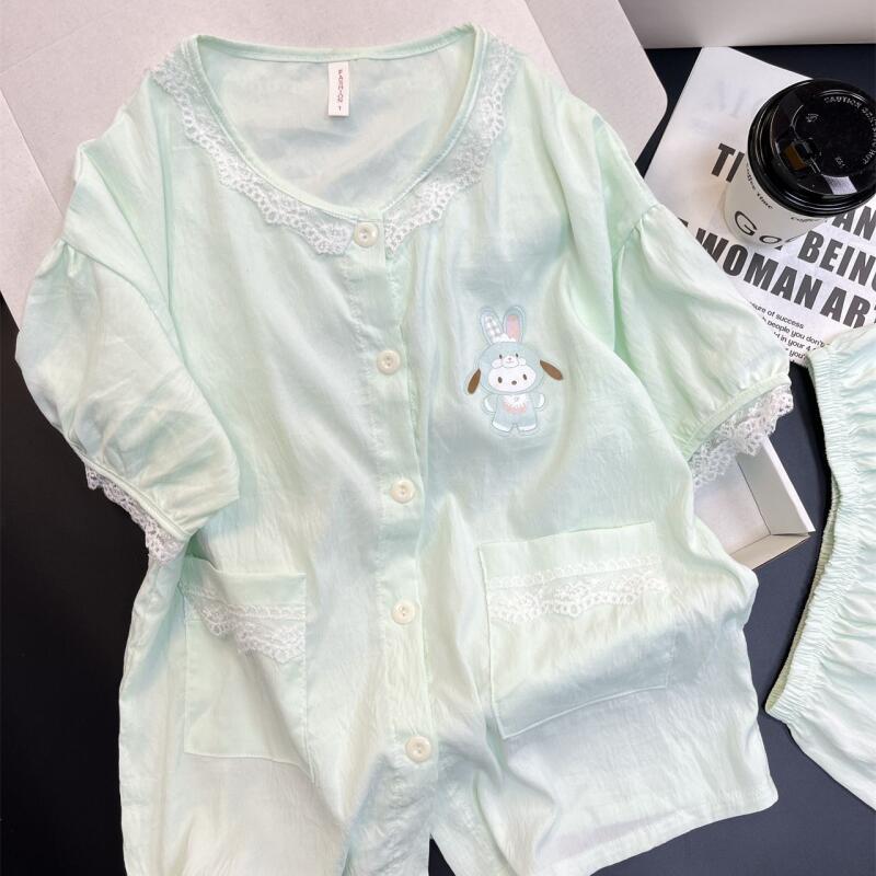 Short-Sleeved Shorts Two-Piece - Summer Clothes บทวิจารณ์และราคา