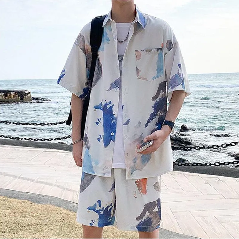 Men's Hawaiian Ice Silk Printe - Beach Shirt Hawaiian บทวิจารณ์และราคา