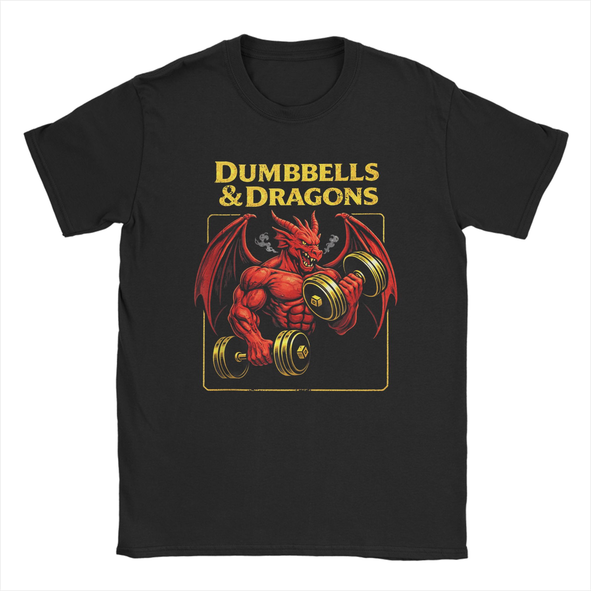 Dumbbells and Dragons Gym T-Sh - Summer Clothing Ideas For Women บทวิจารณ์และราคา