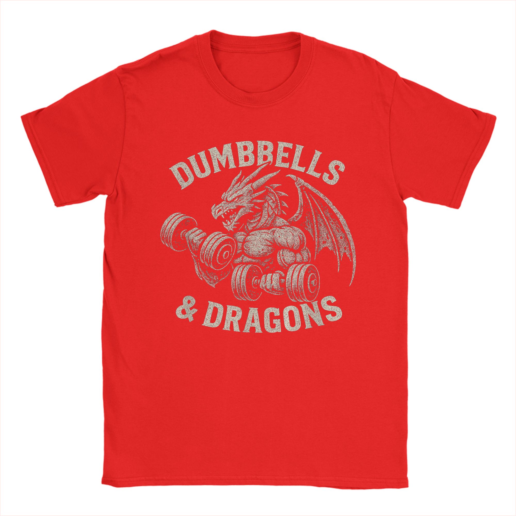 Dumbbells and Dragons Gym T-Sh - Summer Clothing Ideas For Women บทวิจารณ์และราคา