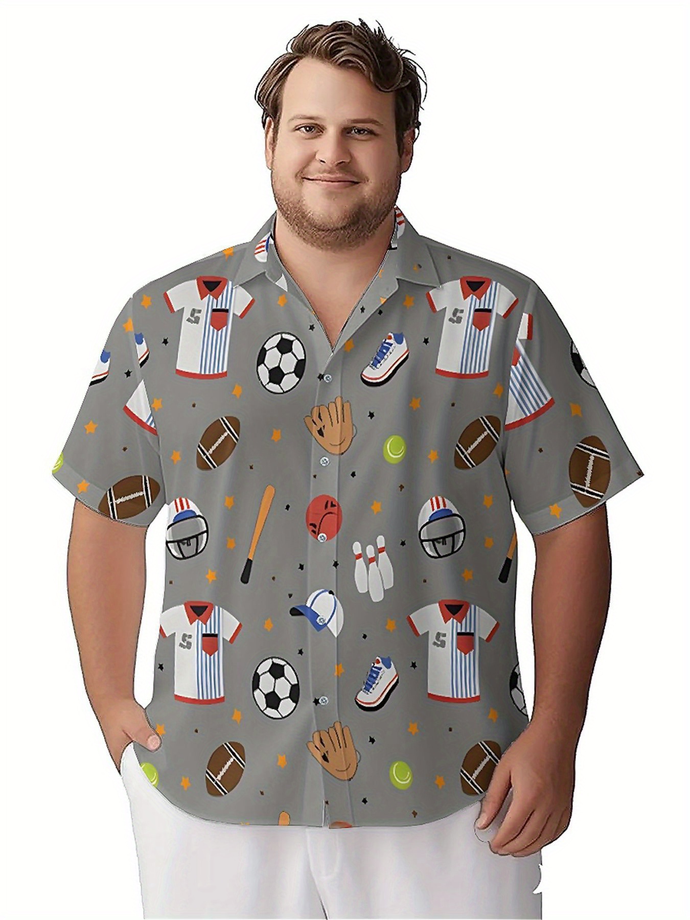 Men's Plus Size Hawaiian Shirt - Beach Shirt Hawaiian บทวิจารณ์และราคา