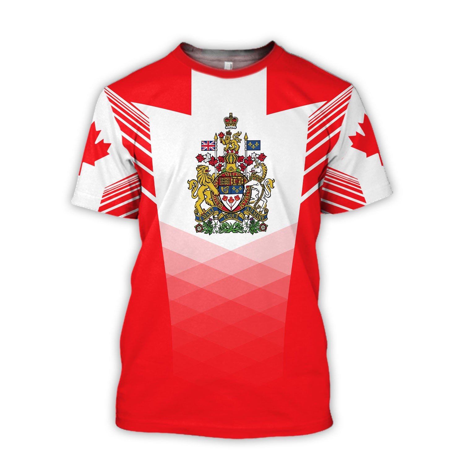 Canada T-Shirts Canadian Flag  - Summer Clothing Canada บทวิจารณ์และราคา