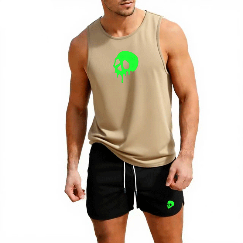Fitness loose men tank top  sl - Summer Clothes บทวิจารณ์และราคา
