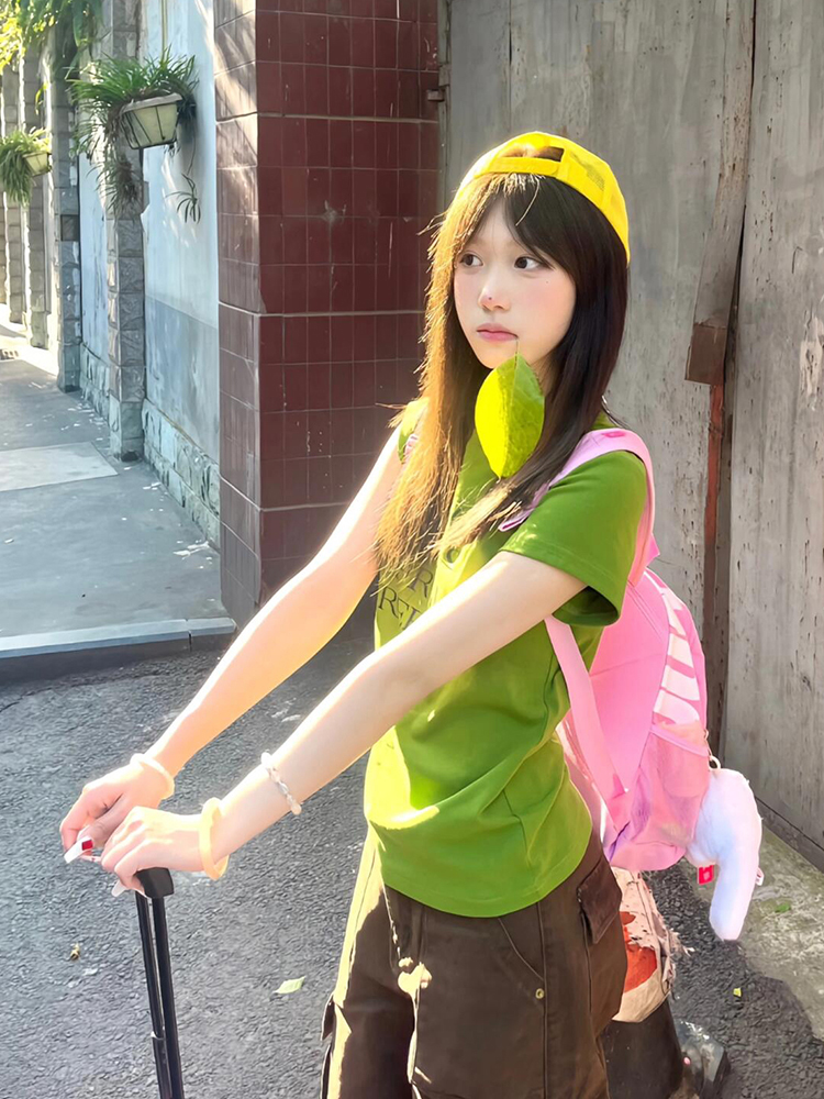 American Style Dopaamine Green - Summer Clothing Old Money บทวิจารณ์และราคา