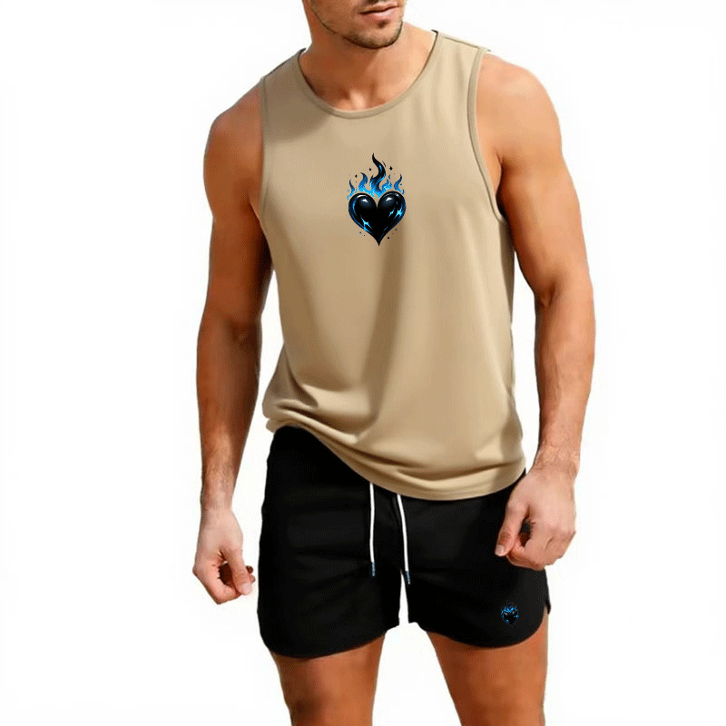 Fitness loose men tank top  sl - Summer Clothes บทวิจารณ์และราคา
