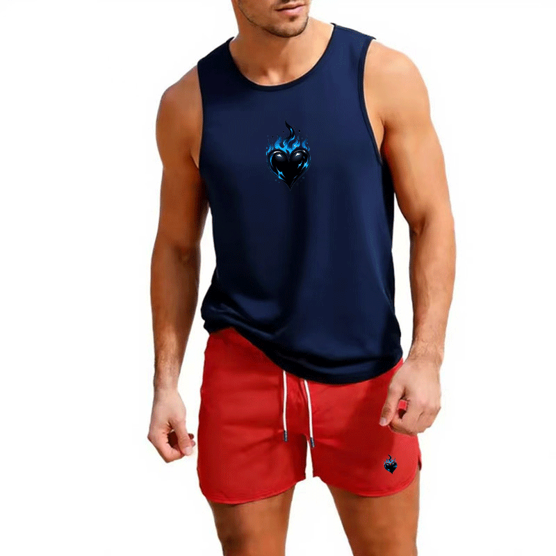 Fitness loose men tank top  sl - Summer Clothes บทวิจารณ์และราคา