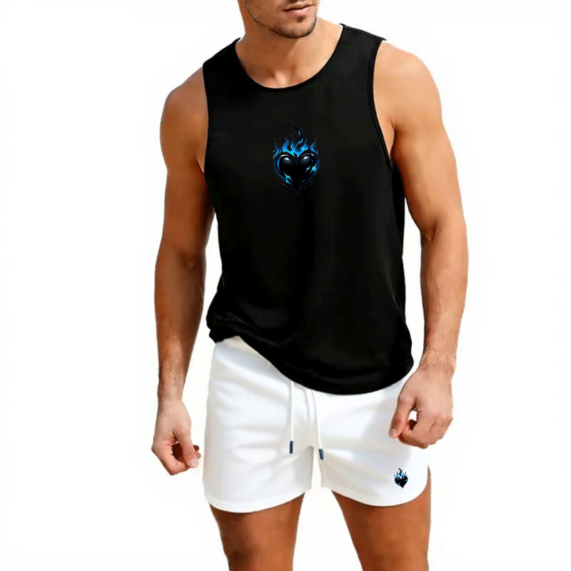 Fitness loose men tank top  sl - Summer Clothes บทวิจารณ์และราคา