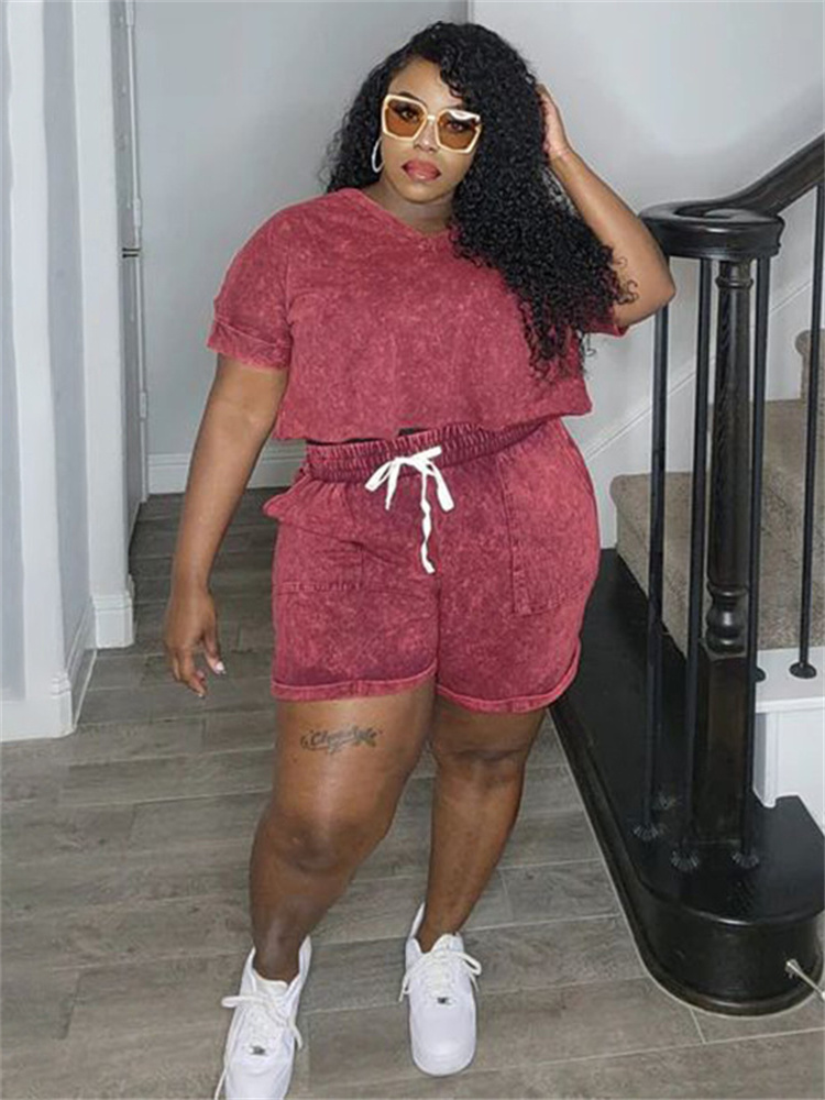 Wmstar Plus Size Two Piece Out - Summer Clothing Wholesale บทวิจารณ์และราคา