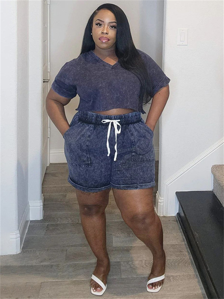 Wmstar Plus Size Two Piece Out - Summer Clothing Wholesale บทวิจารณ์และราคา