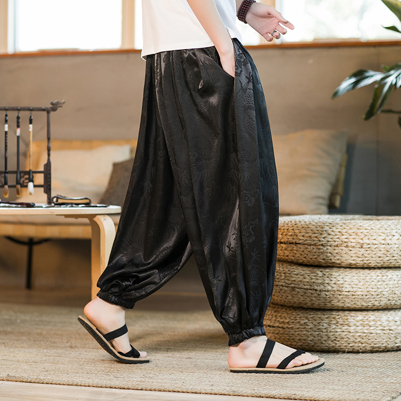 Men Harun Pants Summer Ice Sil - Summer Light Clothing บทวิจารณ์และราคา