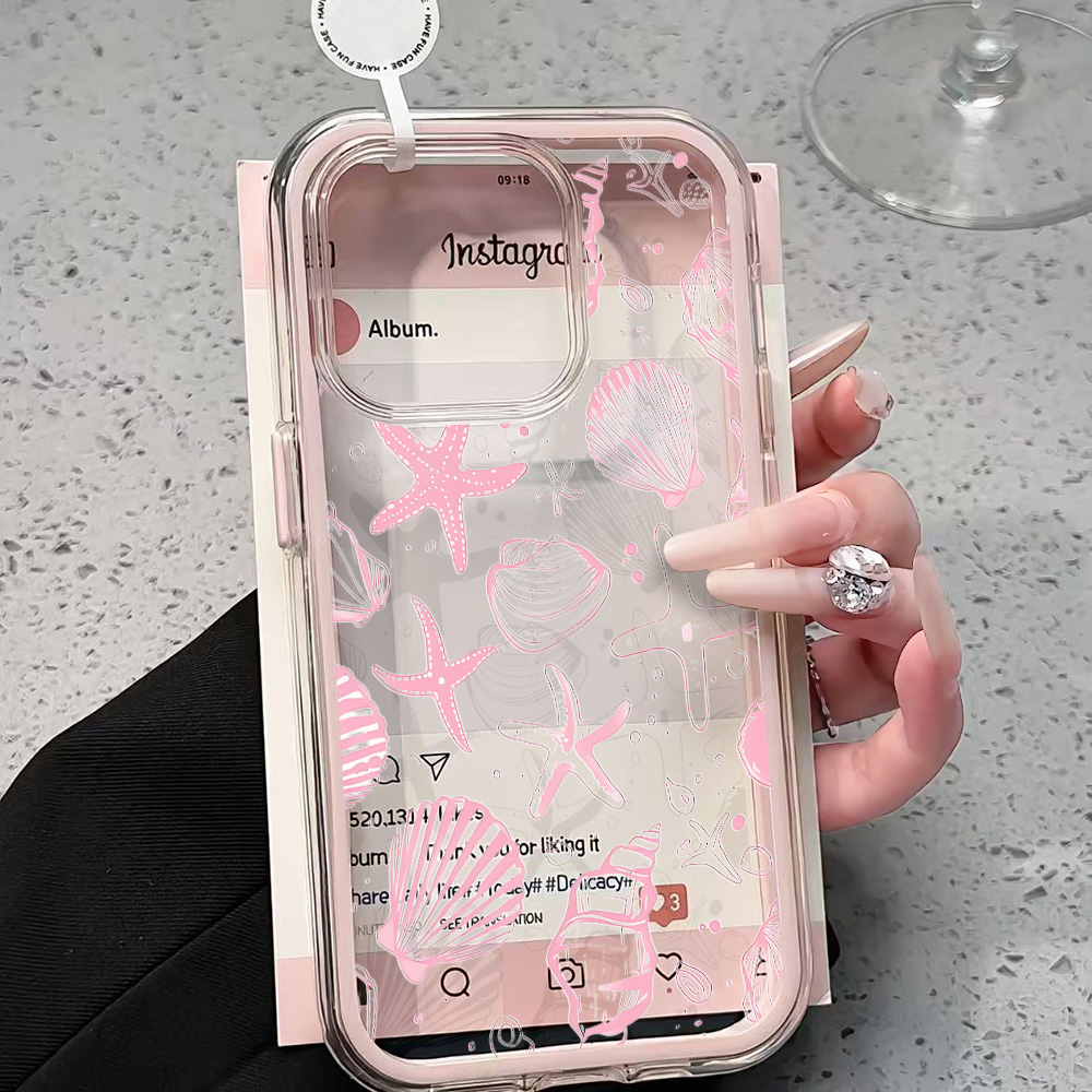 Summer Pink Seashell Clear Pho - Summer Closet บทวิจารณ์และราคา