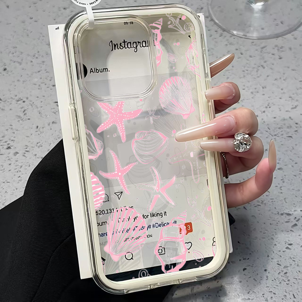 Summer Pink Seashell Clear Pho - Summer Closet บทวิจารณ์และราคา