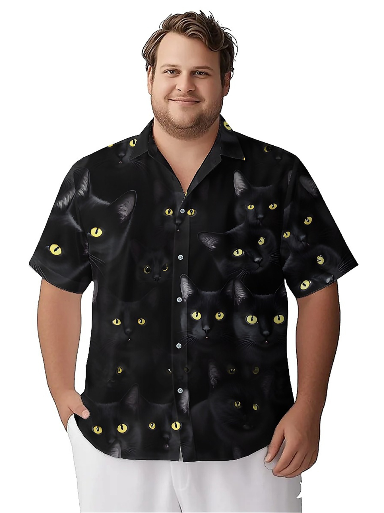Men's Plus Size Hawaiian Shirt - Beach Shirt Hawaiian บทวิจารณ์และราคา