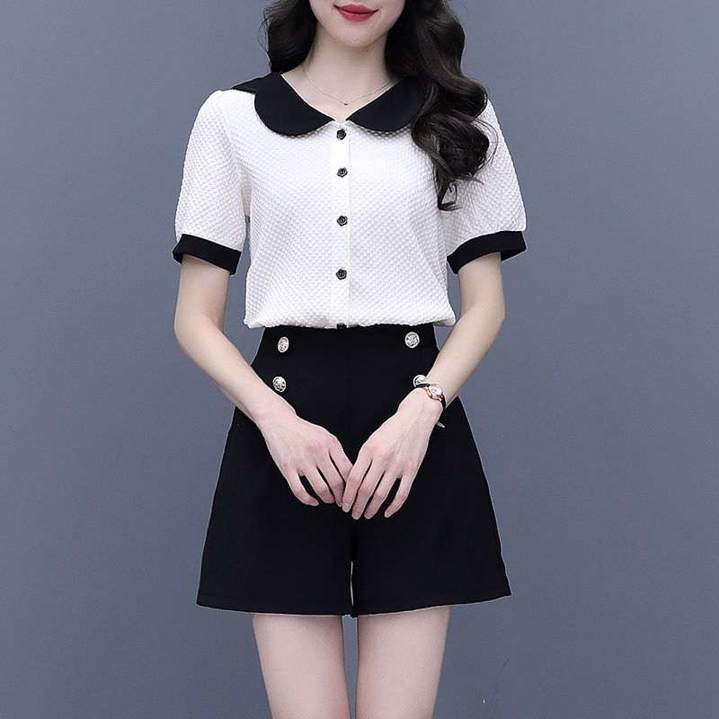 Contrast Color Button Short Se - Summer Clothing Trends 2025 Women'S บทวิจารณ์และราคา